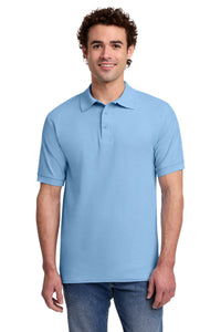 Port & Co Core Blend Pique Polo - Light Blue