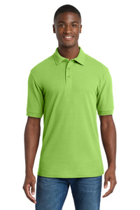 Port & Co Core Blend Pique Polo - Lime