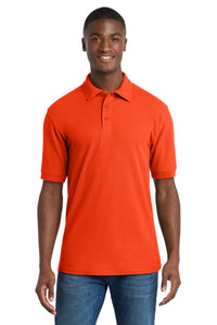 Port & Co Core Blend Pique Polo - Orange
