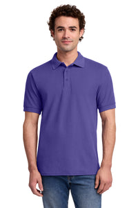 Port & Co Core Blend Pique Polo - Purple