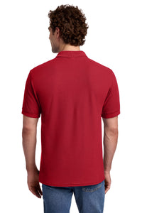 Port & Co Core Blend Pique Polo - Red Back
