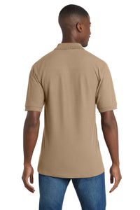 Port & Co Core Blend Pique Polo - Sand Back