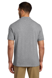 Port & Co Core Blend Jersey Knit Pocket Polo - Athletic Heather Back