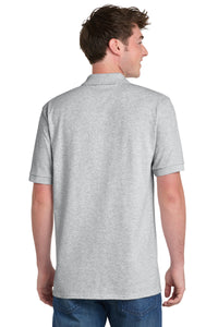 Port & Co Tall Core Blend Jersey Knit Polo - Ash Back