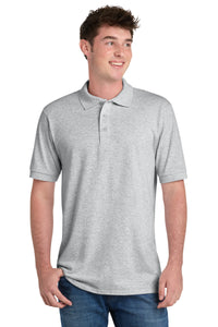 Port & Co Tall Core Blend Jersey Knit Polo - Ash
