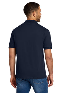 Port & Co Tall Core Blend Jersey Knit Polo - Deep Navy Back