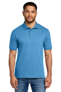 Port & Co Tall Core Blend Jersey Knit Polo - Aquatic Blue