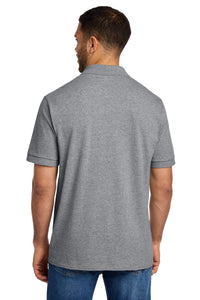 Port & Co Core Blend Jersey Knit Polo - Athletic Heather Back