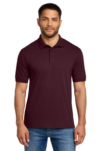 Port & Co Core Blend Jersey Knit Polo - Athletic Maroon