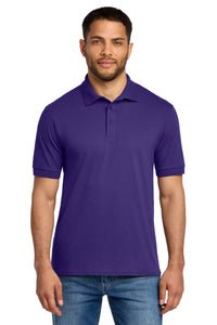 Port & Co Tall Core Blend Jersey Knit Polo - Purple