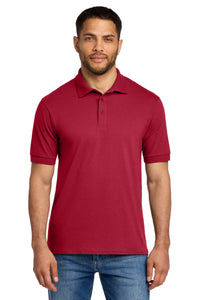 Port & Co Tall Core Blend Jersey Knit Polo - Red