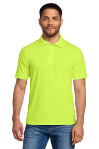 Port & Co Tall Core Blend Jersey Knit Polo - Safety Green