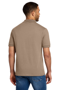 Port & Co Core Blend Jersey Knit Polo - Sand Back