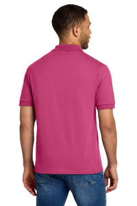 Port & Co Core Blend Jersey Knit Polo - Sangria Back