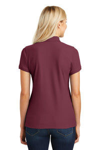 Port Authority Women's Core Classic Pique Polo - Burgundy Back