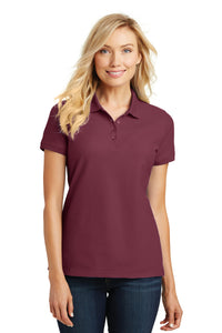 Port Authority Women's Core Classic Pique Polo - Burgundy