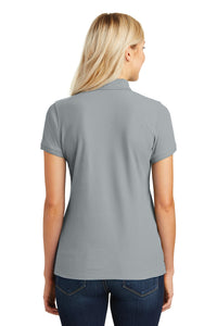 Port Authority Women's Core Classic Pique Polo - Gusty Grey Back