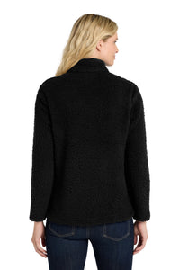 DISCONTINUED Port Authority  Women's Cozy Fleece Jacket - Black Back
