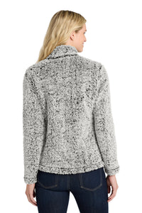 DISCONTINUED Port Authority  Women's Cozy Fleece Jacket - Grey Heather Back