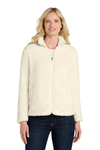 DISCONTINUED Port Authority  Women's Cozy Fleece Jacket - Marshmallow