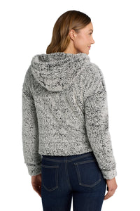Port Authority  Women's Cozy Fleece Hoodie - Grey Heather Back