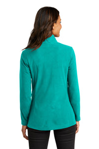 Port Authority Women's Accord Microfleece Jacket L151 - Teal Blue Back