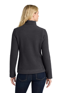 Port Authority  Women's Ultra Warm Brushed Fleece Jacket - Graphite/ Deep Black Back