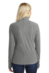 Port Authority Women's Microfleece 1/2-Zip Pullover - Pearl Grey Back