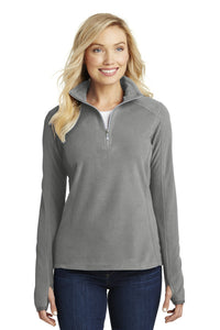 Port Authority Women's Microfleece 1/2-Zip Pullover - Pearl Grey