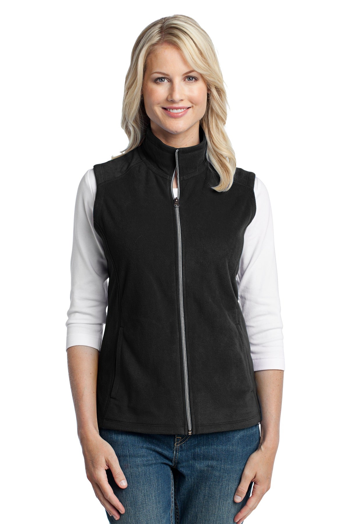 Port Authority Women's Microfleece Vest - Black