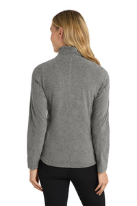 Port Authority Women's Heather Microfleece Full-Zip Jacket - Pearl Grey Heather Back