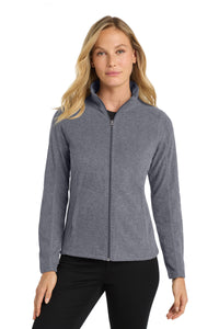 Port Authority Women's Heather Microfleece Full-Zip Jacket - True Navy Heather