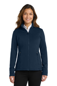 Port Authority  Women's Grid Fleece Jacket - River Blue Navy