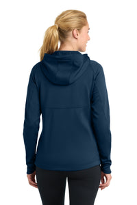 Sport-Tek Women's Tech Fleece Full-Zip Hooded Jacket - True Navy Back