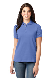 Port Authority Women's Heavyweight Cotton Pique Polo - Blueberry