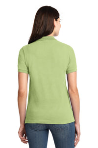 Port Authority Women's Heavyweight Cotton Pique Polo - Pistachio Back