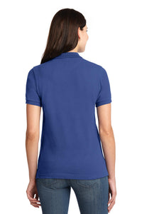 Port Authority Women's Heavyweight Cotton Pique Polo - Royal Back
