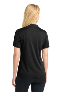 Sport-Tek Women's Dry Zone Raglan Accent Polo - Black Back