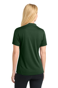 Sport-Tek Women's Dry Zone Raglan Accent Polo - Forest Green Back