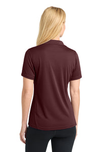 Sport-Tek Women's Dry Zone Raglan Accent Polo - Maroon Back