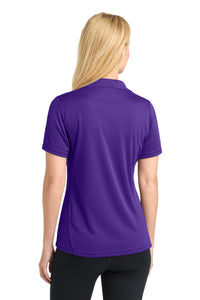 Sport-Tek Women's Dry Zone Raglan Accent Polo - Purple Back