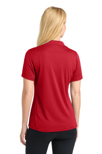 Sport-Tek Women's Dry Zone Raglan Accent Polo - True Red Back