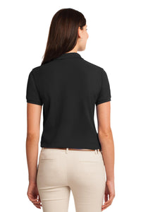 Port Authority Women's Silk Touch Polo - Black Back