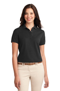 Port Authority Women's Silk Touch Polo - Black