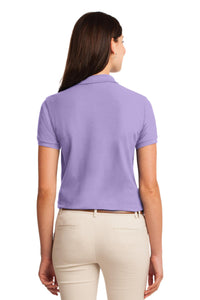 Port Authority Women's Silk Touch Polo - Bright Lavender Back
