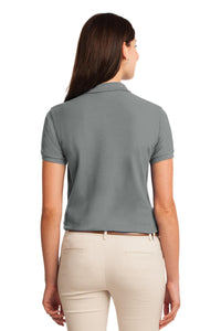 Port Authority Women's Silk Touch Polo - Cool Grey Back