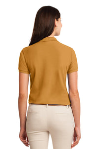 Port Authority Women's Silk Touch Polo - Gold Back