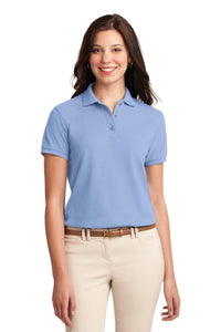 Port Authority Women's Silk Touch Polo - Light Blue