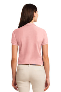 Port Authority Women's Silk Touch Polo - Light Pink Back