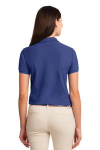Port Authority Women's Silk Touch Polo - Mediterranean Blue Back